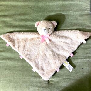 Kelly Toy sleeping baby security blanket with rattle pull tabs OSS